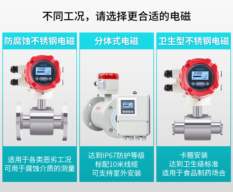 不同工况应该如何选择电磁流量计