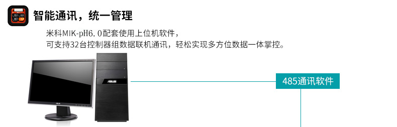 米科MIK-pH6.0高精度工业在线pH/orp控制器通讯管理